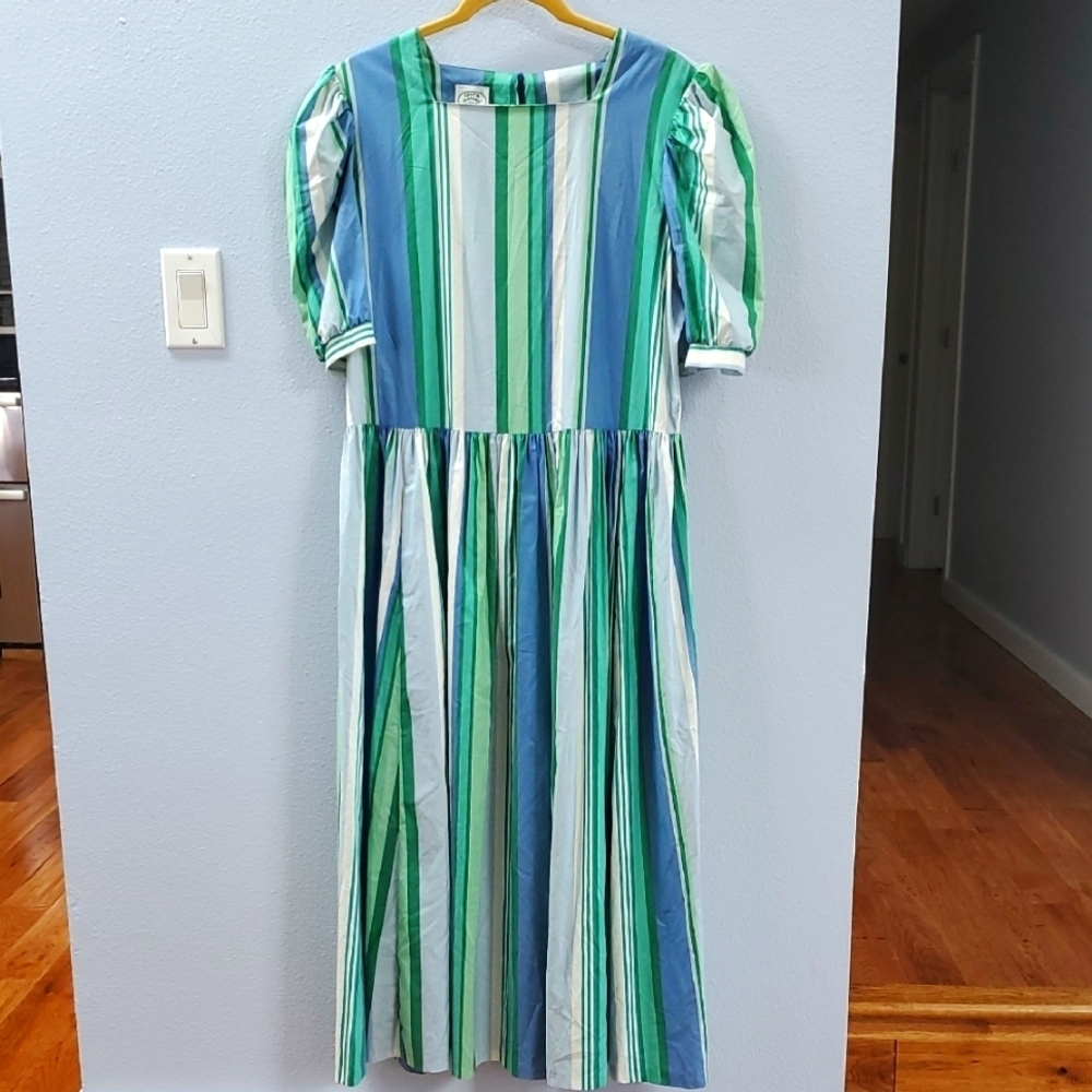 Laura Ashley Vintage Peasant Stripe Dress